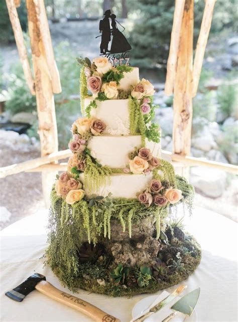 Cake Inspiration In 2020 Enchanted Forest Wedding Cake Wedding Cake