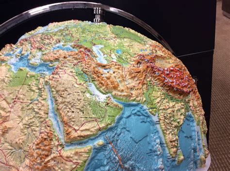 Topographical Globe Globe Geology Map Globe