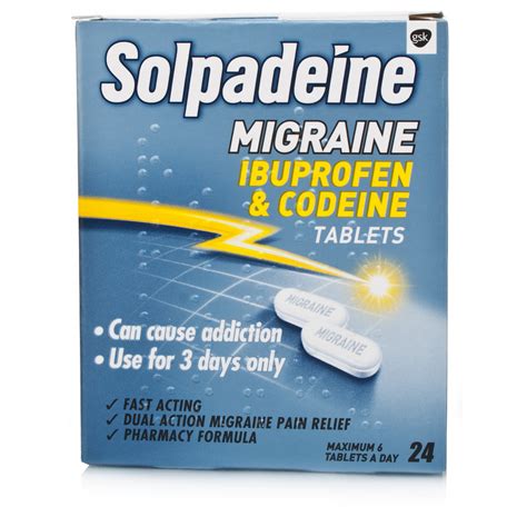 Solpadeine Migraine Ibuprofen And Codeine Tablets Chemist Direct