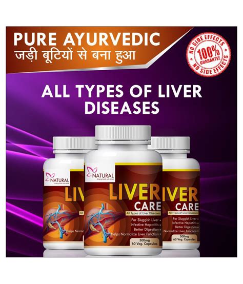 Natural Liver Care May Remove Liver Diseases Capsule 180 Nos Pack Of 3