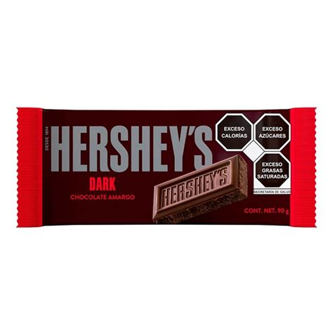 Barra De Chocolate Hersheys Dark 90 G Walmart