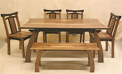 Rustic Japanese Low Teak Wood Dining Table Great Room Design