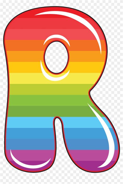 R Is For Rainbow Baby Alphabet Letter R Clip Art Png Download
