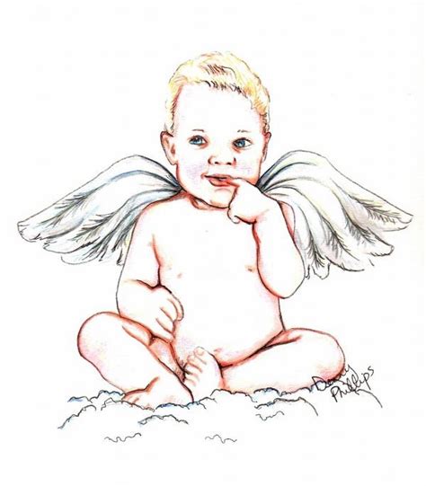 Angel Baby Baby Sketch Baby Angel Baby Posters