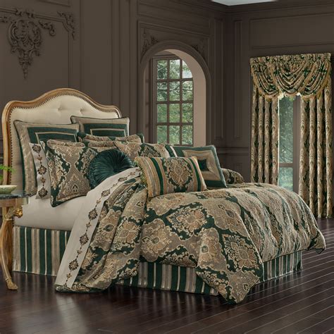 100% cotton sateen bedding duvet cover set double/queen size glow new york city. Emerald Isle by J Queen New York - BeddingSuperStore.com
