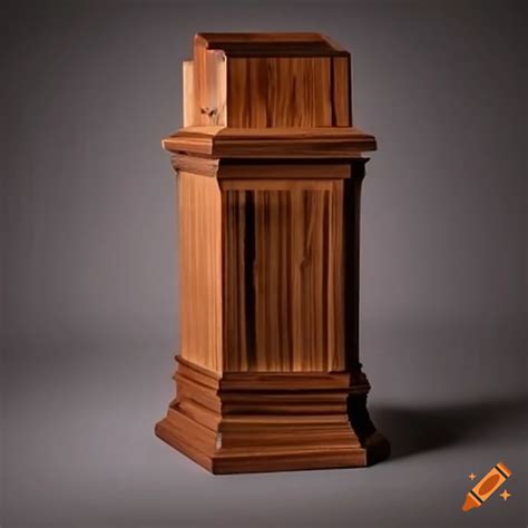 An Ominous Pedestal With Cedar Wood And Aromatic Essence Of Cedar