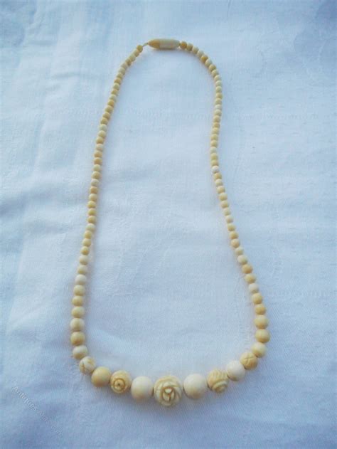 Antiques Atlas Antique Chinese Carved And Graduated Ivory Necklace