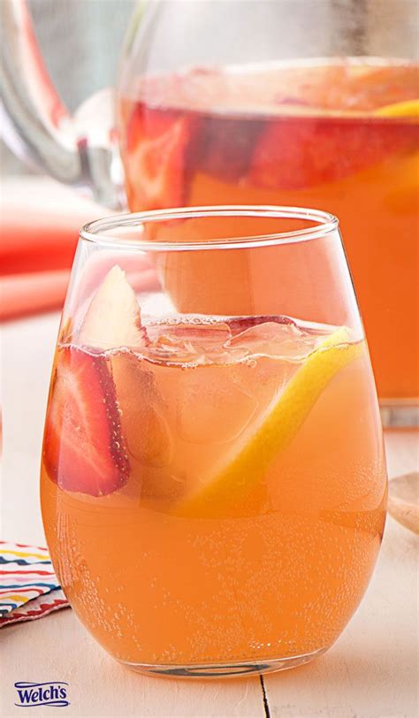Strawberry Lemonade Sangria Recipe Using Welchs Sparkling