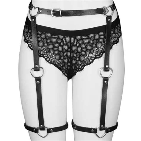 buy pink pentagram garter harness bondage leg ring leather garter thigh
