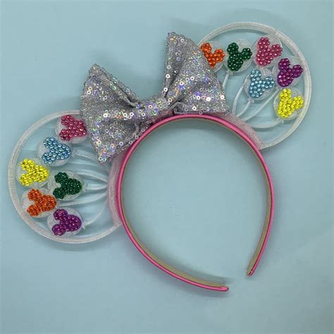 Hand Applied Crystal Rhinestone 3d Printed Mouse Ears Diy Disney Ears