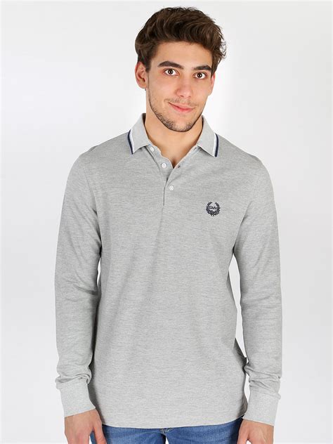 Long Sleeve Polo Shirt In Polo From Mens Clothing On