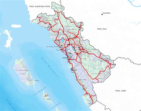 Peta Sumatera Barat Lengkap Beserta Keterangan Dan Gambarnya