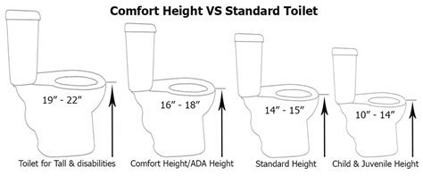 This height is best for taller individuals and people with mobility issues. Comfort Height VS Standard Toilet: Which Type of toilet is ...