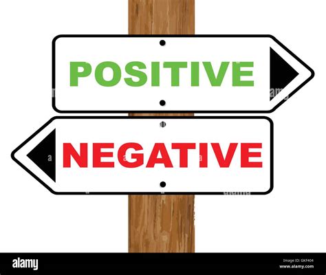 Positive Negative Stock Vector Image And Art Alamy