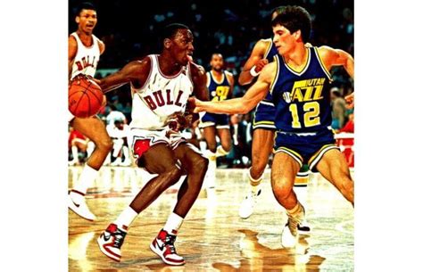 Michael Jordan Wearing Air Jordan 1 Michaeljordan I Love Basketball
