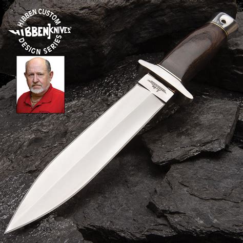 Hibben Double Edge Boot Knife With Sheath