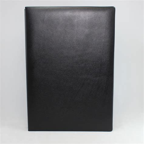 Signature Folder Made Of Smooth Full Grain Leather In Black