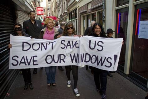 amsterdam sex workers protest window closures in red light district the globe and mail