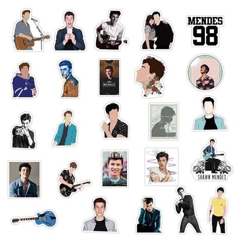 Stickers Labels And Tags 50pcs Shawn Mendes Stickers Shawn Mendes Art