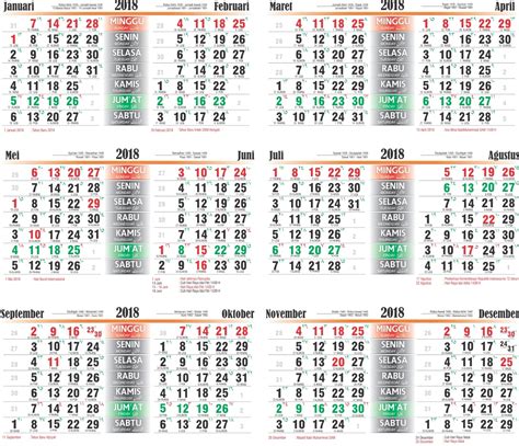 Kalender Hijriyah Masehi Terbaru 2018 Dikdin Utbk Snbt Snbp