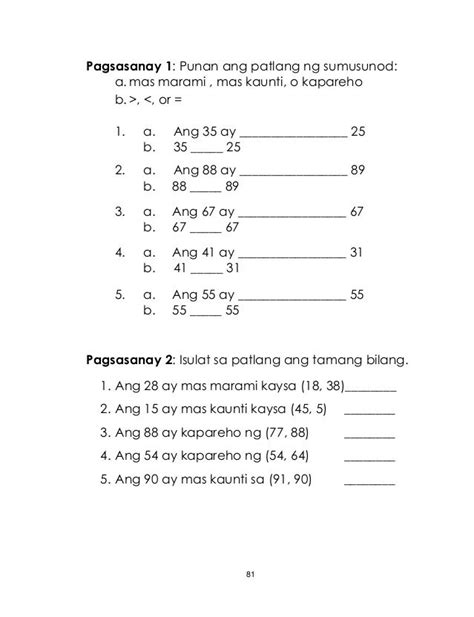 Tagalog Math Problem Solving Grade 1 Richard Budas 1st Grade Math