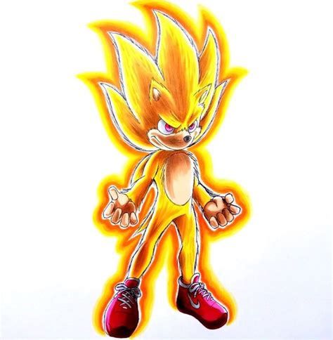 Movie Super Sonic By Grunty Art Sonic The Movie Sonic Sonic The