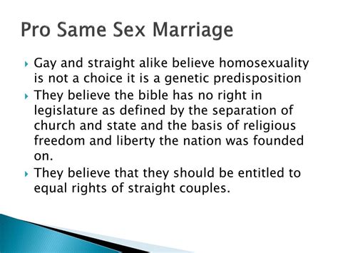 Ppt Same Sex Marriage Right Or Wrong Powerpoint Presentation Free