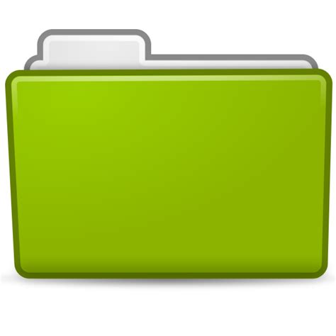 Green Folder Icon Free Svg