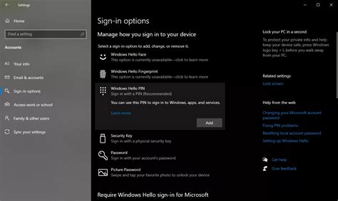 How To Use Windows Hello Fingerprint And Face Recognition On Windows 10