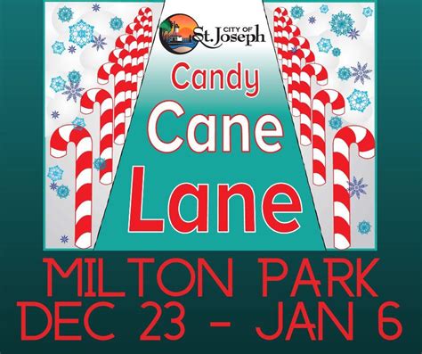 Candy Cane Lane At Milton Park St Joseph Michigan