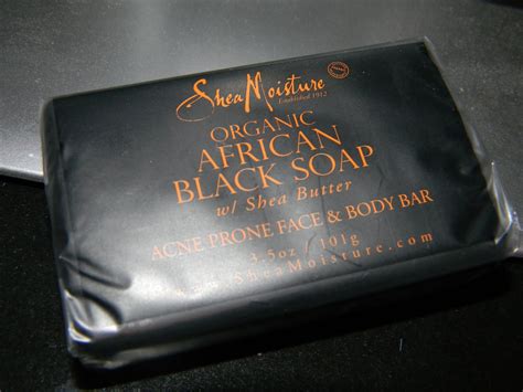 Sheamoisture african black soap with shea butter is a bar soap skin care cleanser specially formulated to cleanse, moisturize, and balance organic extracts of aloe and oats are rich in vitamin e which heal and soothe skin irritations and refresh even the driest of skin. Shea Moisture Organic Bar African Black Soap acne soap