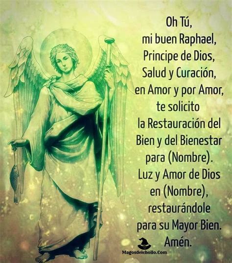 Arcangel San Rafael Oracion De Curacion Oraciones De Sanacion A San