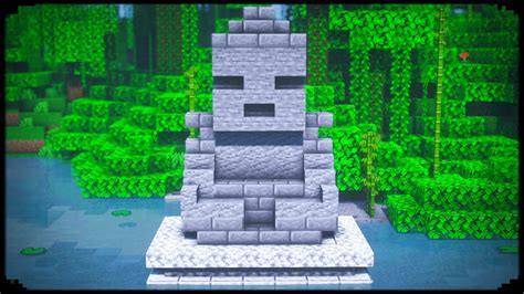 Minecraft Buddha Statue How To Build Statues In Minecraft Youtube