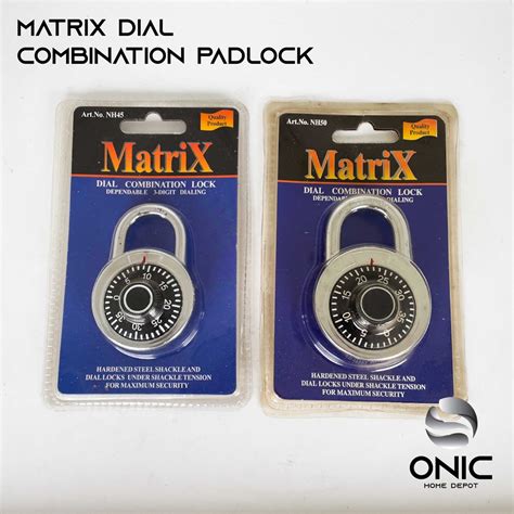 Onic Matrix Dial Combination Padlock 45mm 50mm Shopee Philippines