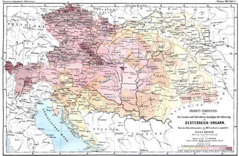 Literacy In Austria Hungary 1880 Vivid Maps