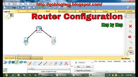 Router Configuration Step By Step Cisco Packet Tracer Basic Youtube
