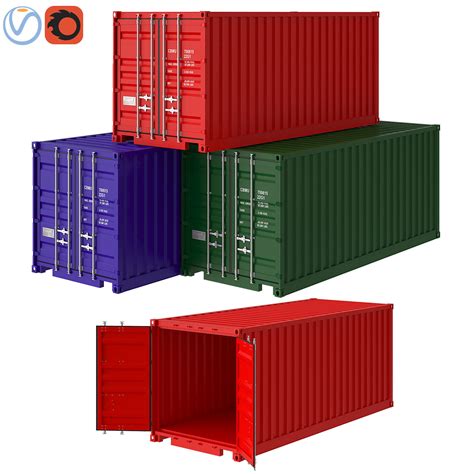 Shipping Container 3d Model Max Obj