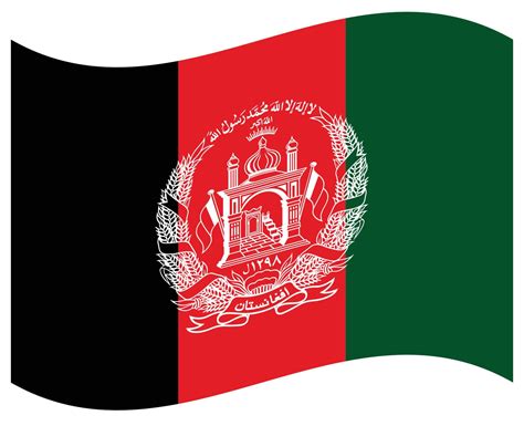 National Flag Of Afghanistan Flat Color Icon 16833618 Vector Art At