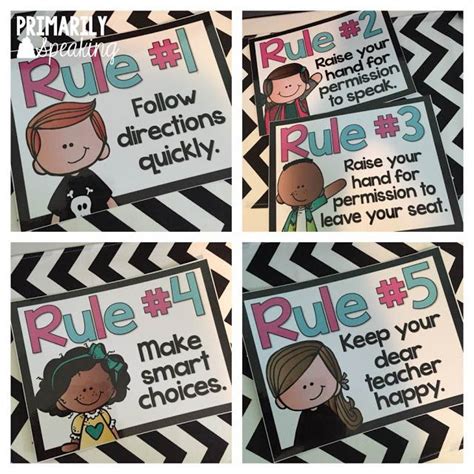 Back To School Brain Classroom Rules Poster Classroom Rules Whole