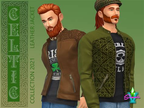 The Sims Resource Simmiev Celtic Leather Jacket