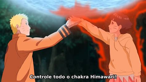 Naruto Explica A Himawari Como Usar O Rasengan Perfeito Com O Restante Do Chakra Da Kurama