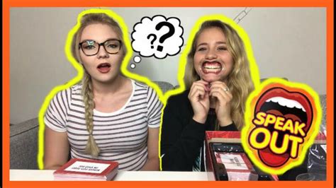 Playing Speak Out Game Funny Haleymarie Youtube