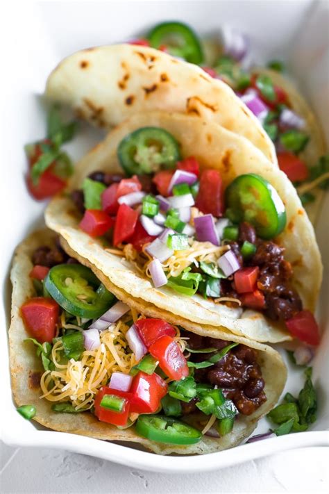 Black Bean Tacos Vegetarian And Gluten Free Peas And Crayons