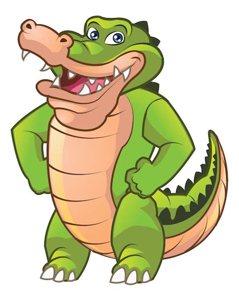 Premium Vector Friendly Crocodile Mascot