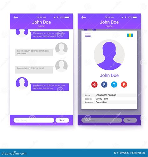 Concepto De Ui De App Móvil Diseño Del Gui Para El Sitio Web