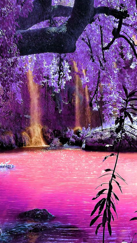1920x1080px 1080p Free Download Nature Fantasy Lake Pink Purple