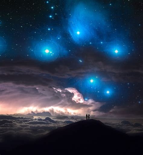 Pleiades Space Storm Dreamscape Artwork By Blazingheavens 1884x2048