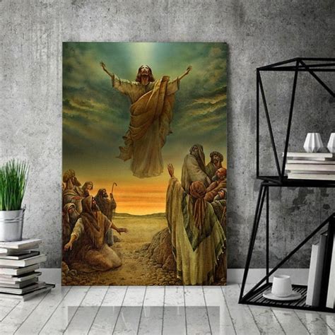 Jesus Ascending Into Heaven Christ Pictures Jesus Wall Art T