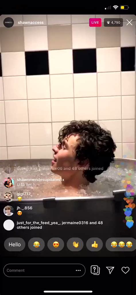 Shawn Mendes Updates On Twitter Omg Hes Taking An Ice Bath T