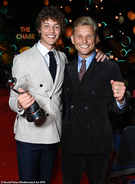 jeff brazier breaks down in tears of joy as his son bobby 20 wins the rising star award at the
